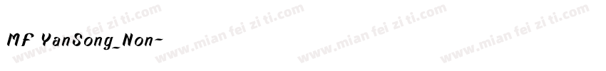 MF YanSong_Non字体转换